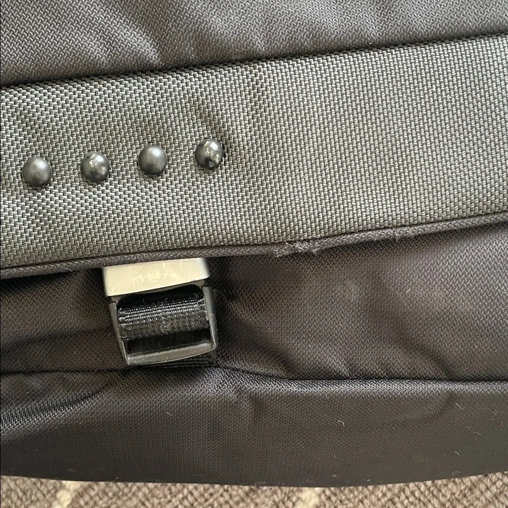 Tumi Black and Gray Messenger Bag
